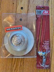 NEW in box, toilet flusher handle & wall thermostat