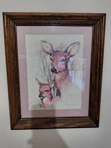 Vintage Fawn Print