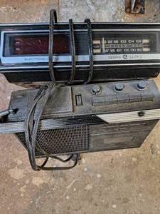 Vintage Cassette Player And Alarm Clock