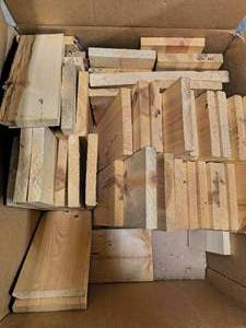 BOX of wood piecse