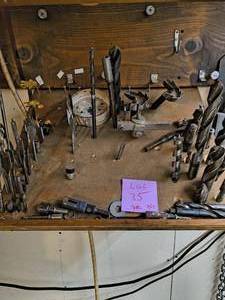 VINTAGE - Whole lot of hardware, drill bits, specialty tools