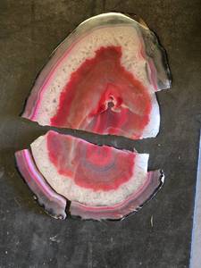 Agate Geode Slice - Broken -