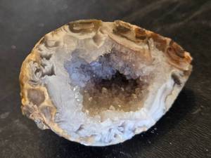 Geode Rock with Crystal Interior - About 2