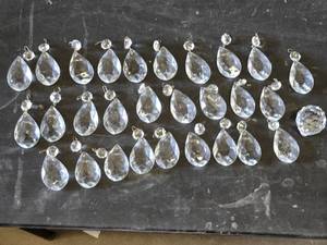 Chandelier Crystal Prisms and Pendants Lot