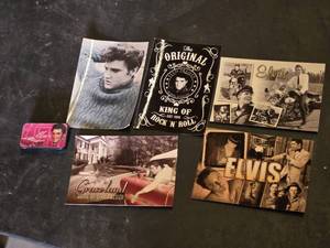 Elvis Presley Memorabilia Collection including Photos and Tin