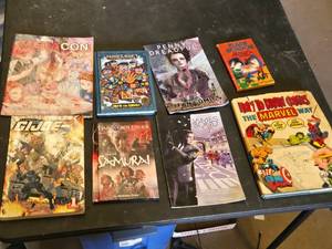 Mixed Comic Book Lot including How to Draw Comics the Marvel Way, GI Joe, Penny Dreadful, and More