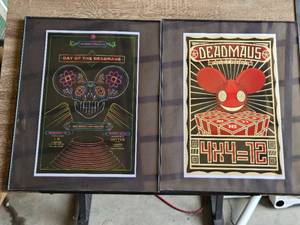 Deadmau5 Concert Posters Including Day of the Deadmau5 and 4x412 - About 16x20