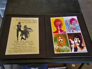 Fleetwood Mac Concert Poster and Beatles Psychedelic Art Prints