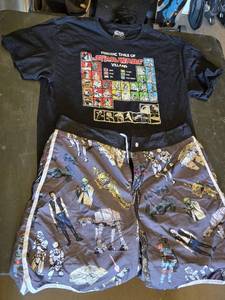 Star Wars Themed T-Shirt (XL) and Shorts