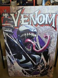 Venom Marvel Comic Art Canvas 36 x 24