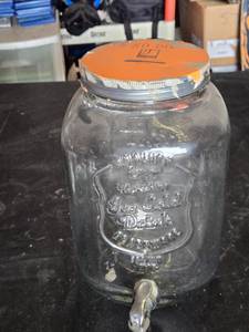Glass Beverage Dispenser with Tap
