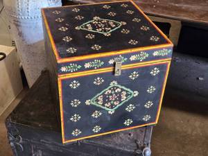 Hand-Painted Decorative Storage Box