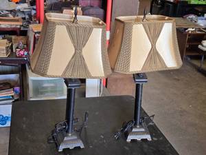 Pair of Decorative Table Lamps with Shades