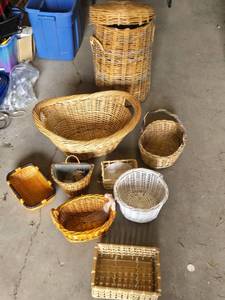 Wicker and Rattan Basket Collection