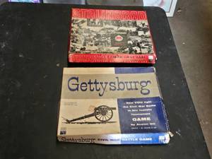 Avalon Hill Stalingrad and Gettysburg Board Games - Stalingrad has some unpunched parts, nothing counted and neither may be complete