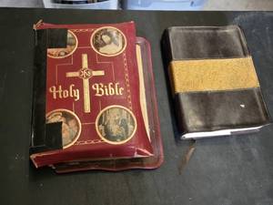 Vintage Illustrated Holy Bible and ESV Holy Bibles