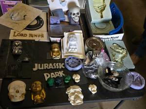 Various Movie and Pop Culture Molds and Casts
