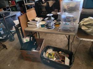 Huge Lot of Electronics, Wiring, Capacitors and More