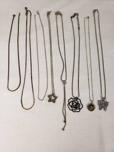 Lot of Necklaces with Various Pendants