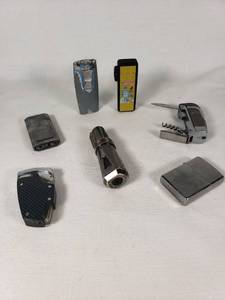 Lighter Collection Including Ronson and Scorch Models, Multi-Tool Lighter, and Others