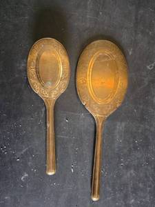 Vintage Hand Mirror and Brush Set