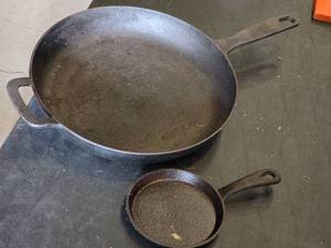 2 Cast Iron Skillets - One is a Food Network Skillet