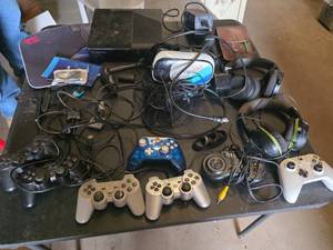 Xbox 360 Console (red light error), PlayStation Controllers, Headsets, and Accessories