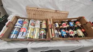 Lot of Vintage Beer Cans and Bottles, Schmidt, Grain Belt, Cold Spring Brewery