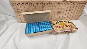 Lot of 2 Full Boxes of Matchbooks, Camel(Unopened) and Wassau Homes(XL Books)