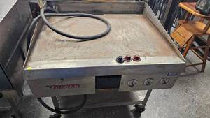 Vulcan Flat Griddle(36x32) Electric, comes wheeel cart under-NSF