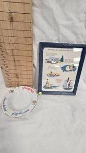 Hamms Framed Print and Ashtray
