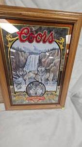 Coors Nature Series Beer Mirror Timberwolf