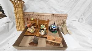 Friendship Blown Glass Ball and Bookends, Vintage Misc