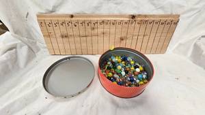 Vintage Tin and Marbles from 50s-70s