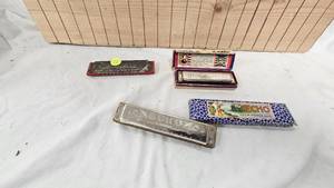 Lot of Vintage Hohner Harmonicas