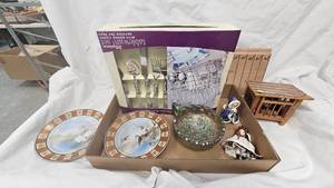 Silverware Set-Vintage Plates and Misc