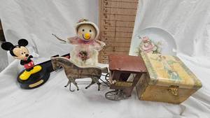 1900s Gibbs Toy, Mickey Mouse Talking Frameholder, Misc
