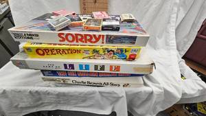 Lot of Board Games and Playing Cards