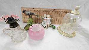 Fenton Satin Glass Vase, Peach Crest Fenton Vase, Misc