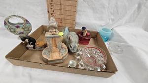 Misc Vintage Glassware, Nippon and Vintage Lamps
