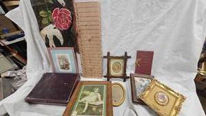 Pictures, pillow cover and vanity lot