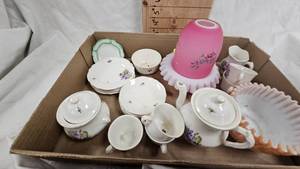 Fenton Ruffled Dishes and Misc as Pictured