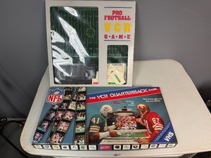 Vintage VCR Pro Football and Quarter Back Games