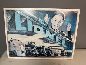 1952 Lionel Trains Tin Sign (1993 Production Date) 16 12 x 12 12