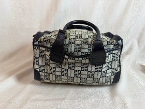 Vintage Givenchy Canvas and Leather Boston Bag