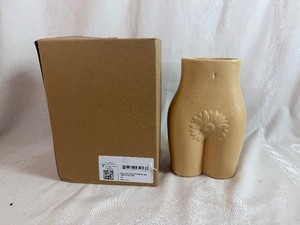 Unique Base Roots Sandy Nude Tall Bottom Body Vase
