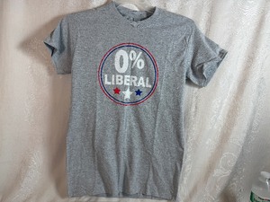New T-Shirt 0% Liberal Size Small