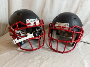 Schutt Football Helmets both were Recertified by Continental Athletics in 2023 (Size Medium and Large)