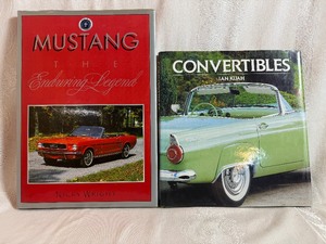 Beautiful Hardcover Car Collector Books - Convertibles and Mustangs