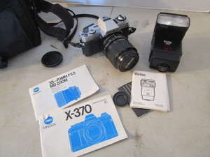 Minolta 35mm Camera, Zoom Lens, Flash